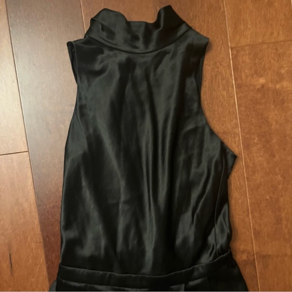 Vince Black Turtleneck Wide Leg Jumpsuit - Picture 9 of 11